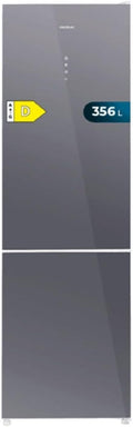Frigorífico combi Cecotec Bolero CoolMarket Combi 356 Glass Grey D
