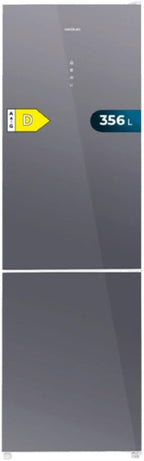 Frigorífico combi Cecotec Bolero CoolMarket Combi 356 Glass Grey D