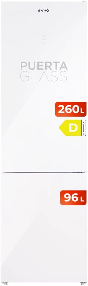 Frigorífico Combi EVVO F60W Glass
