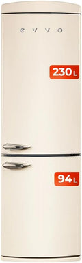 Frigorífico Combi Evvo F60BG Retro Beige