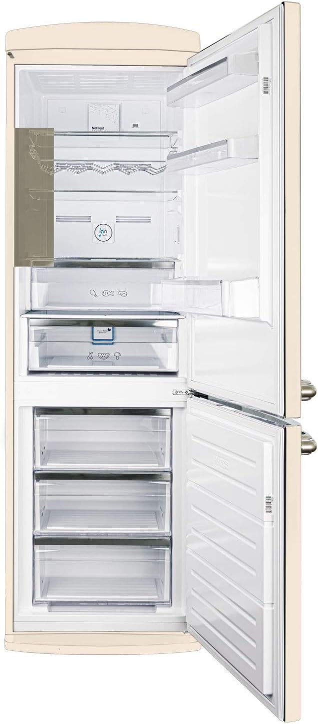 Frigorífico Combi Evvo F60BG Retro Beige