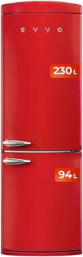 Frigorífico Combi Evvo F60R Retro Rojo