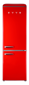 Frigorífico combi Evvo F55R Retro Rojo