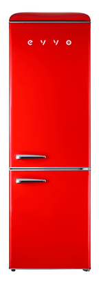 Frigorífico combi Evvo F55R Retro Rojo