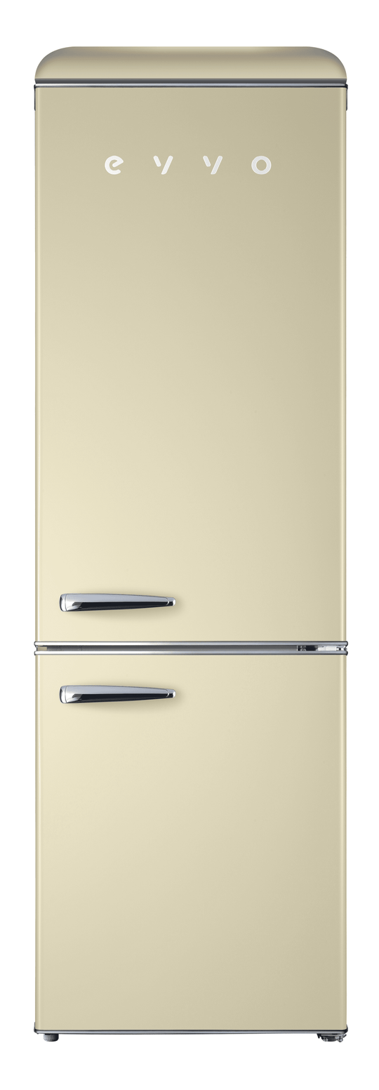 Frigorífico combi Evvo F55BG Retro Beige