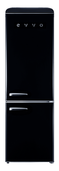 Frigorífico combi Evvo F55BK Retro Negro