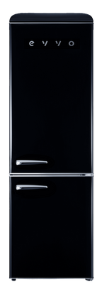 Frigorífico combi Evvo F55BK Retro Negro