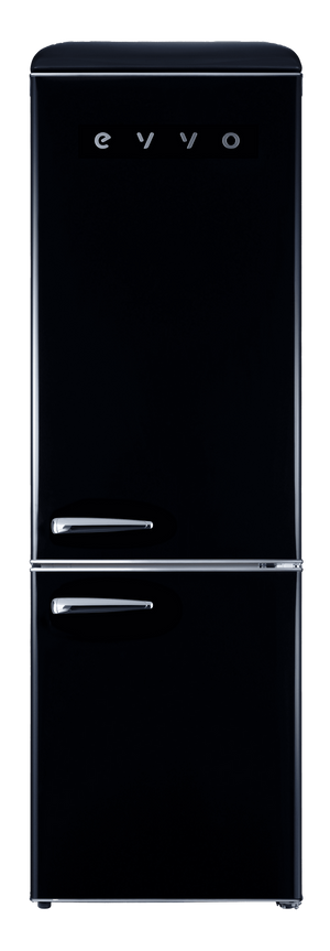 Frigorífico combi Evvo F55BK Retro Negro