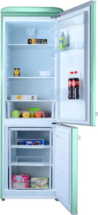 Frigorífico combi Evvo F55BL Retro Azúl Pastel