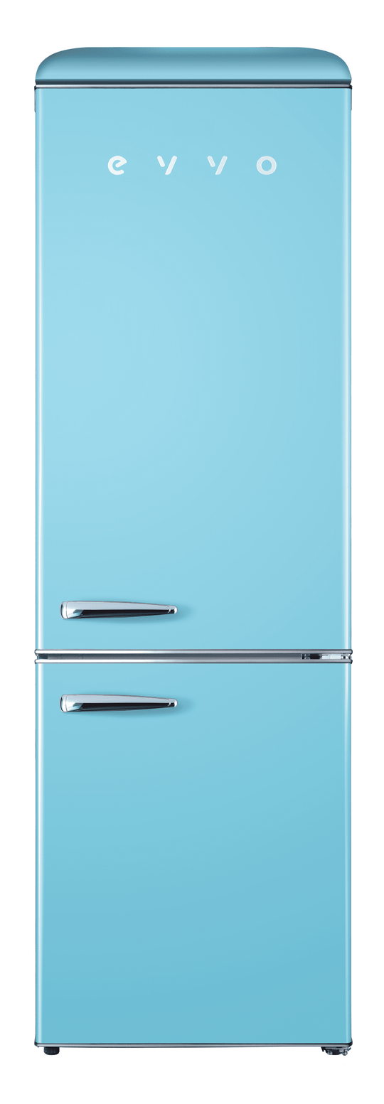 Frigorífico combi Evvo F55BL Retro Azúl Pastel