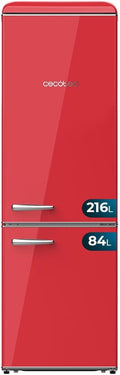 Frigorífico retro combi Cecotec Bolero CoolMarket Combi Origin 300 Red E
