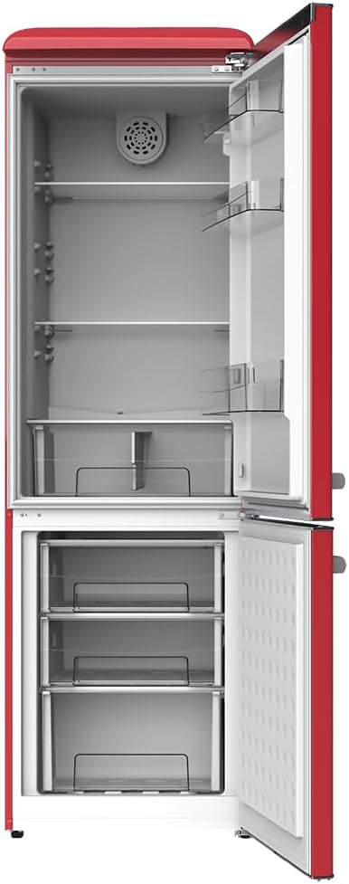 Frigorífico retro combi Cecotec Bolero CoolMarket Combi Origin 300 Red E
