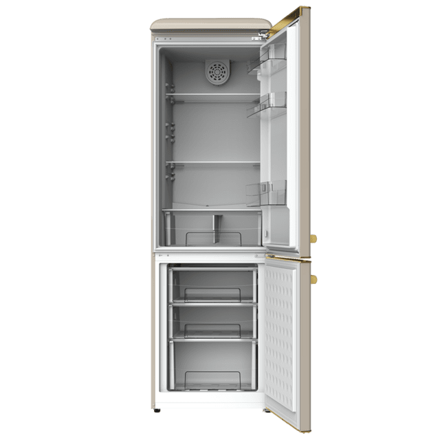 Frigorífico combi retro Cecotec Bolero CoolMarket Combi Origin 300 Beige E