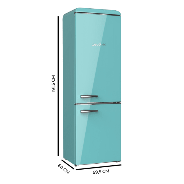 Frigorífico retro combi Cecotec Bolero CoolMarket Combi Origin 300 Green E