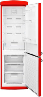 Frigorífico combi retro Cecotec Bolero CoolMarket Combi Origin 294 Red E