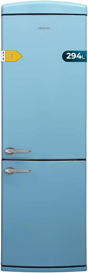 Frigorífico combi retro Cecotec Bolero CoolMarket Combi Origin 294 Blue E