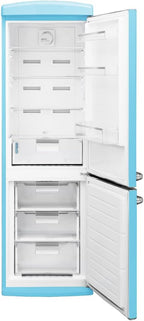 Frigorífico combi retro Cecotec Bolero CoolMarket Combi Origin 294 Blue E