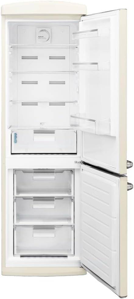 Frigorífico combi retro Cecotec Bolero CoolMarket Combi Origin 294 Beige E