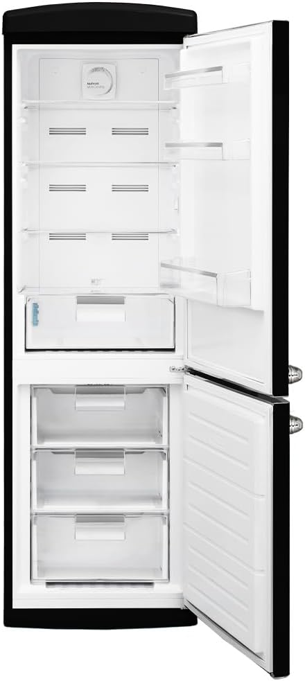 Frigorífico combi retro Cecotec Bolero CoolMarket Combi Origin 294 Black E