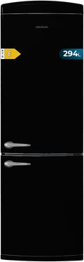 Frigorífico combi retro Cecotec Bolero CoolMarket Combi Origin 294 Black E