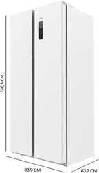 Frigorífico americano Cecotec Bolero CoolMarket SBS 430 White E