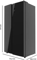 Frigorífico americano Cecotec Bolero CoolMarket SBS 550 Glass E