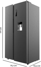 Frigorífico americano Cecotec Bolero CoolMarket SBS 559 Dark D