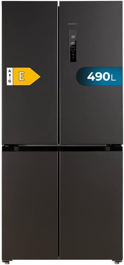 Frigorífico americano 4 puertas Cecotec Bolero CoolMarket 4D 490 Dark E