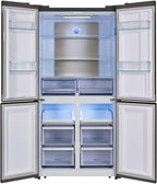 Frigorífico americano 4 puertas Cecotec Bolero CoolMarket 4D 490 Dark E