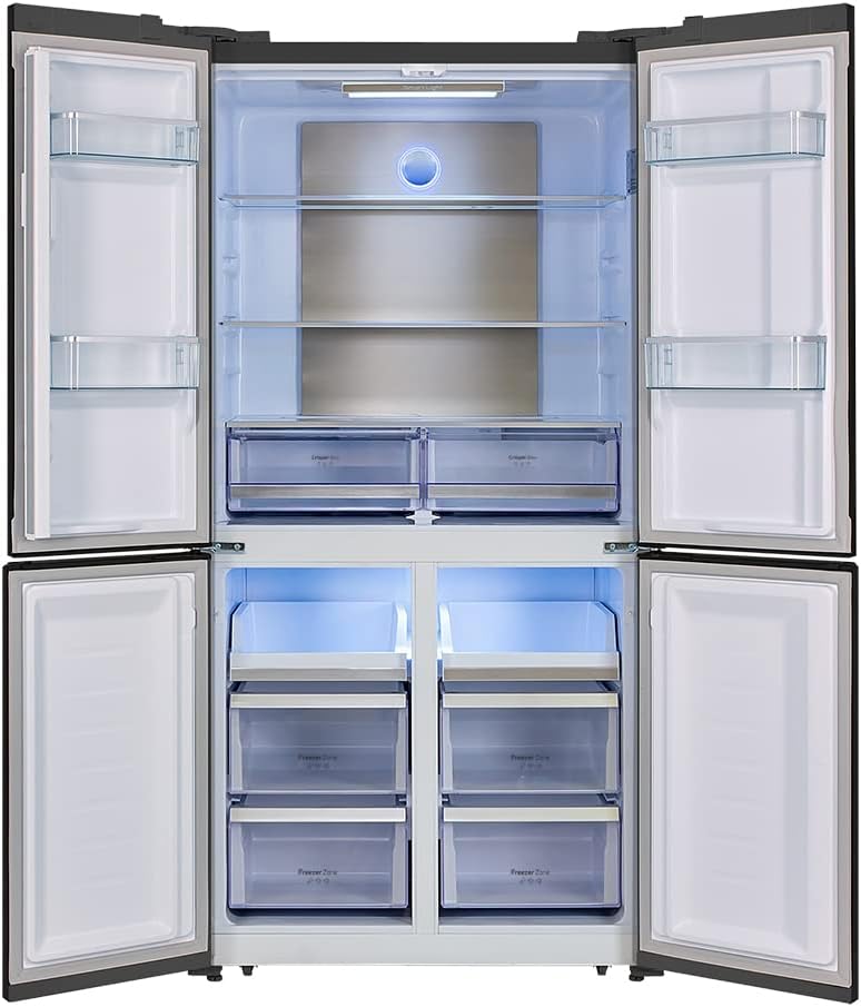 Frigorífico americano 4 puertas Cecotec Bolero CoolMarket 4D 490 Dark E