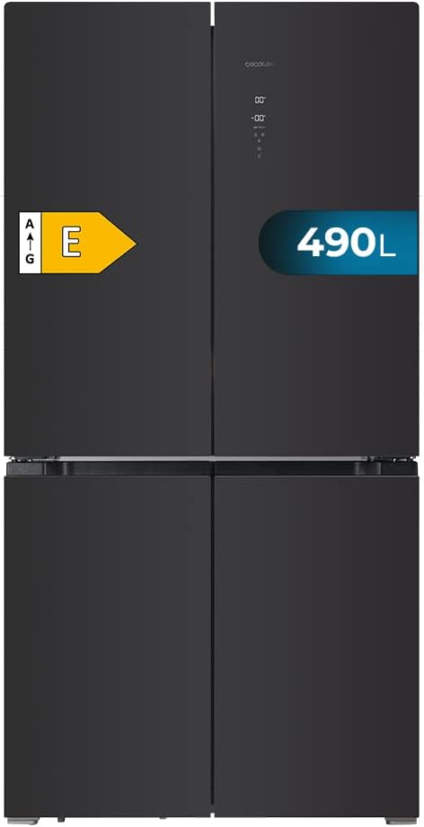 Frigorífico americano 4 puertas Cecotec Bolero CoolMarket 4D 490 Glass E