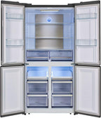 Frigorífico americano 4 puertas Cecotec Bolero CoolMarket 4D 490 Glass E