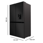 Frigorífico americano 4 puertas Cecotec Bolero CoolMarket 4D 564 Dark E