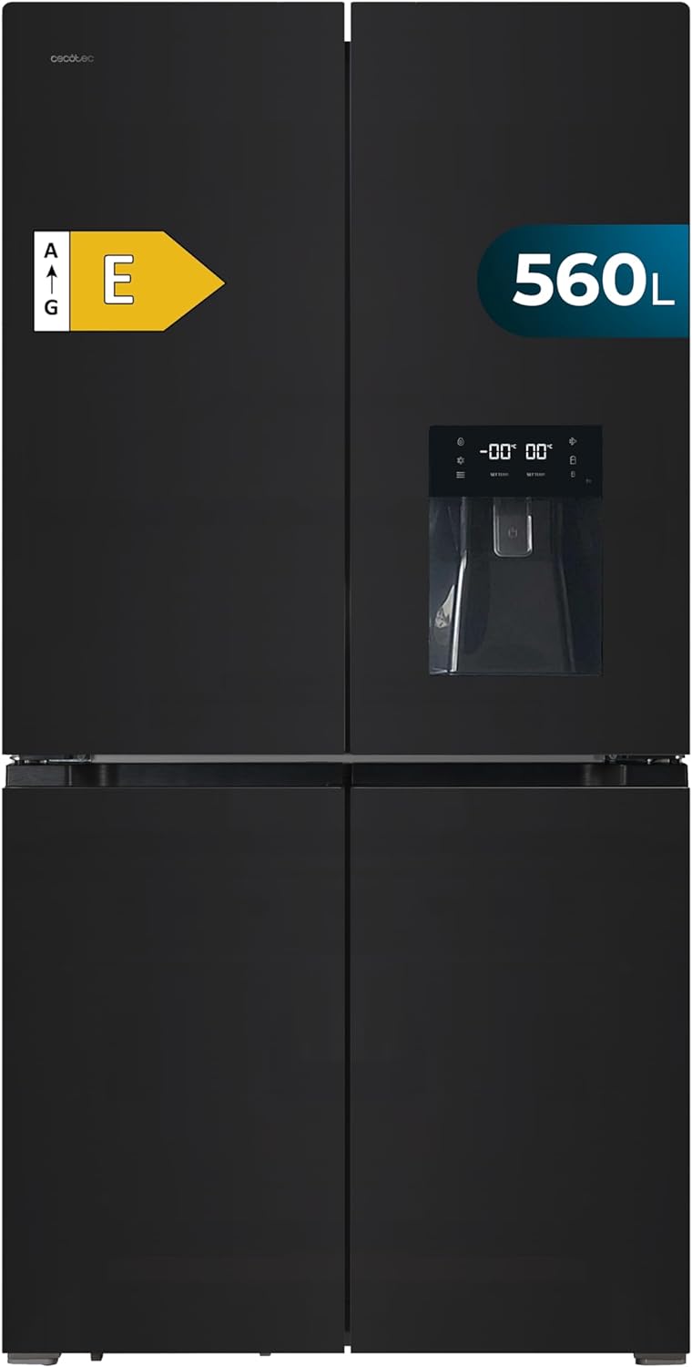 Frigorífico americano 4 puertas Cecotec Bolero CoolMarket 4D 564 Glass E