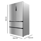 Frigorífico americano 4 puertas Cecotec Bolero CoolMarket FD 510 Inox E