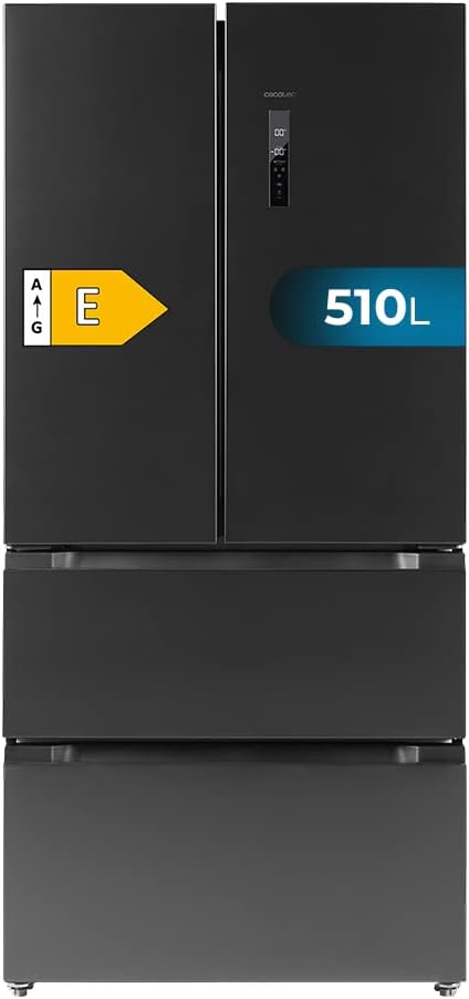 Frigorífico americano 4 puertas Cecotec Bolero CoolMarket FD 510 Dark E