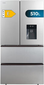 Frigorífico americano 4 puertas Cecotec Bolero CoolMarket FD 510 WD Inox E