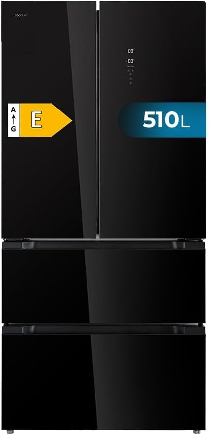 Frigorífico americano 4 puertas Cecotec Bolero CoolMarket FD 510 Glass E