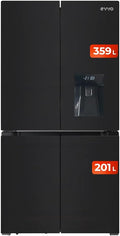 Frigorífico 4 puertas EVVO F100B Glass Aqua