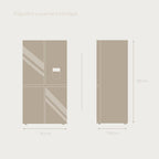 Frigorífico 4 puertas EVVO F100B Glass Aqua