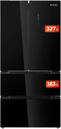 Frigorífico Francés EVVO F80B Glass