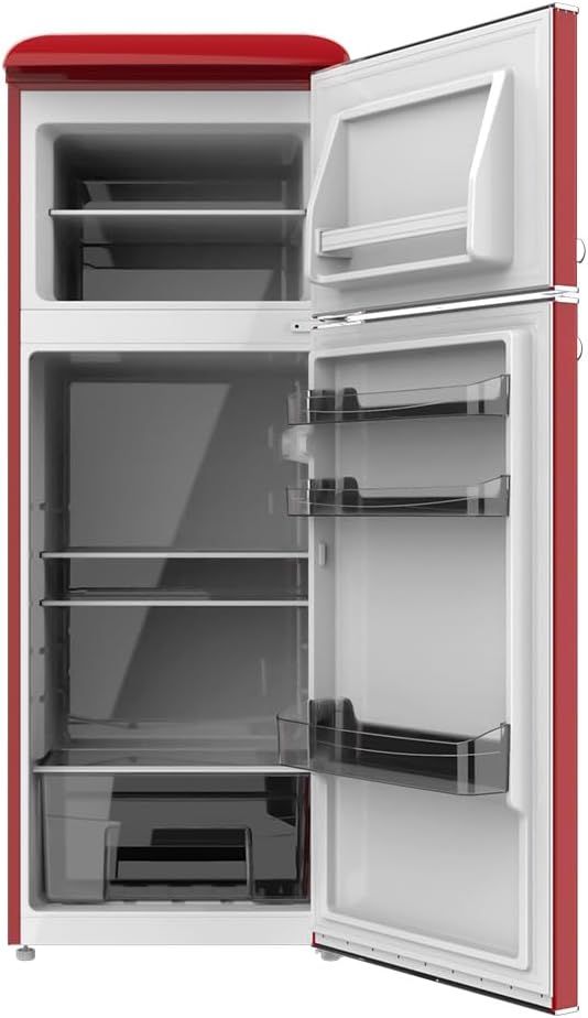 Frigorífico retro Cecotec Bolero CoolMarket 2D Origin 215 Red E