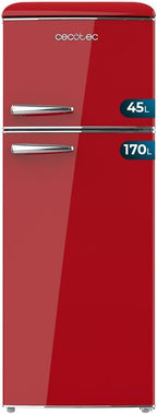 Frigorífico retro Cecotec Bolero CoolMarket 2D Origin 215 Red E