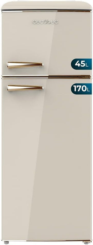 Frigorífico retro Cecotec Bolero CoolMarket 2D Origin 215 Beige E
