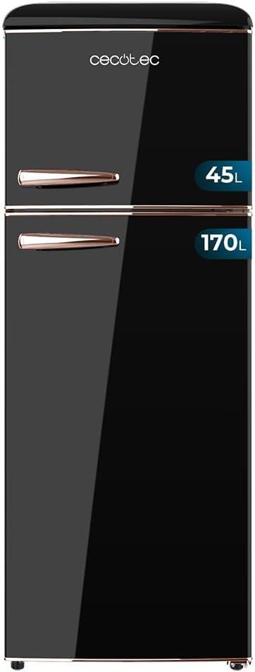 Frigorífico retro Cecotec Bolero CoolMarket 2D Origin 215 Black E