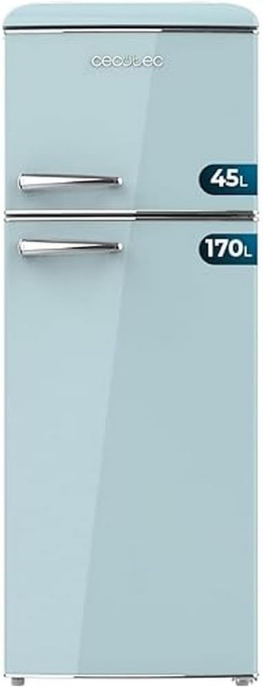 Frigorífico retro Cecotec Bolero CoolMarket 2D Origin 215 Blue E