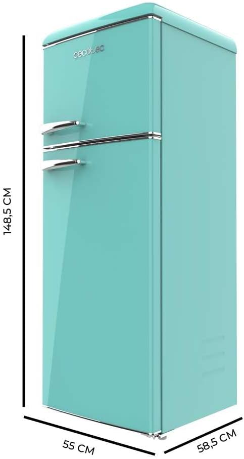 Frigorífico retro Cecotec Bolero CoolMarket 2D Origin 215 Green E