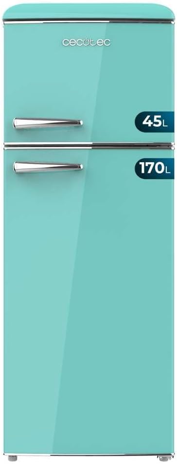 Frigorífico retro Cecotec Bolero CoolMarket 2D Origin 215 Green E