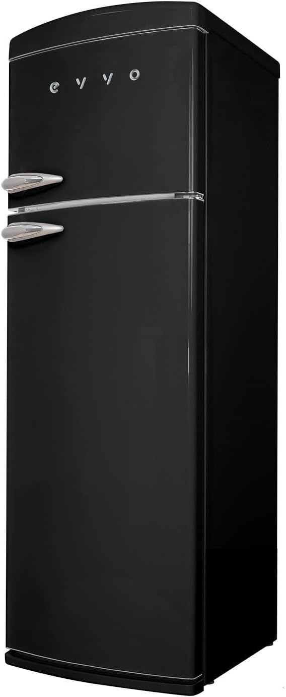 Frigorífico 2 puertas Evvo F50BK Retro Negro