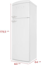 Frigorífico 2 puertas Evvo F50BL Retro Azul